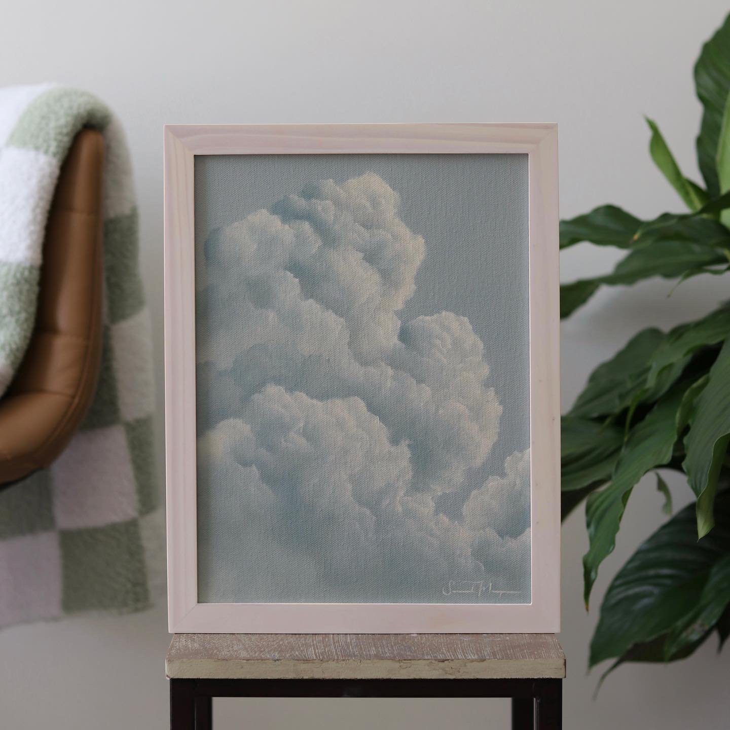 Blue Skies Series no.2, an original oil painting by Savannah Morgan