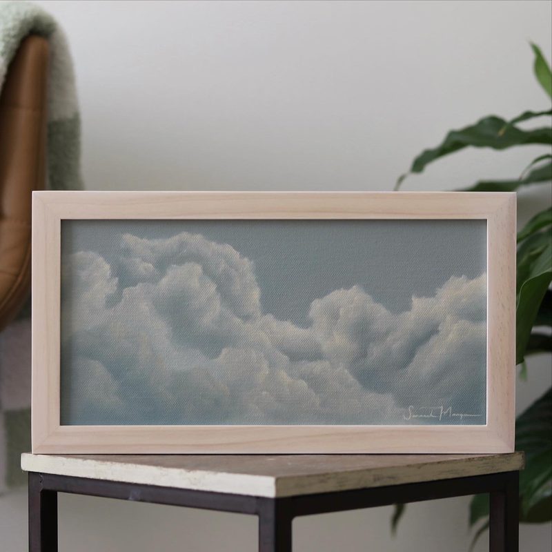 Blue Skies Series no.4, an original oil painting by Savannah Morgan