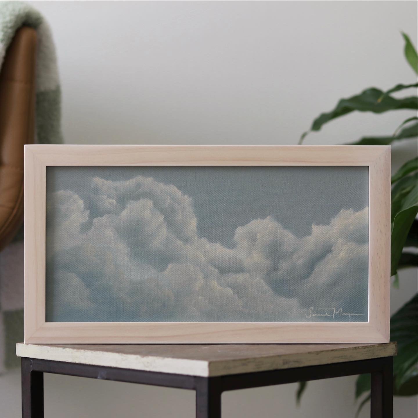 Blue Skies Series no.4, an original oil painting by Savannah Morgan