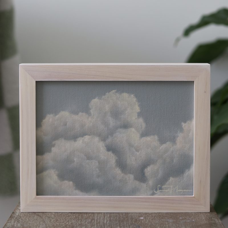Blue Skies Series no.5, an original oil painting by Savannah Morgan