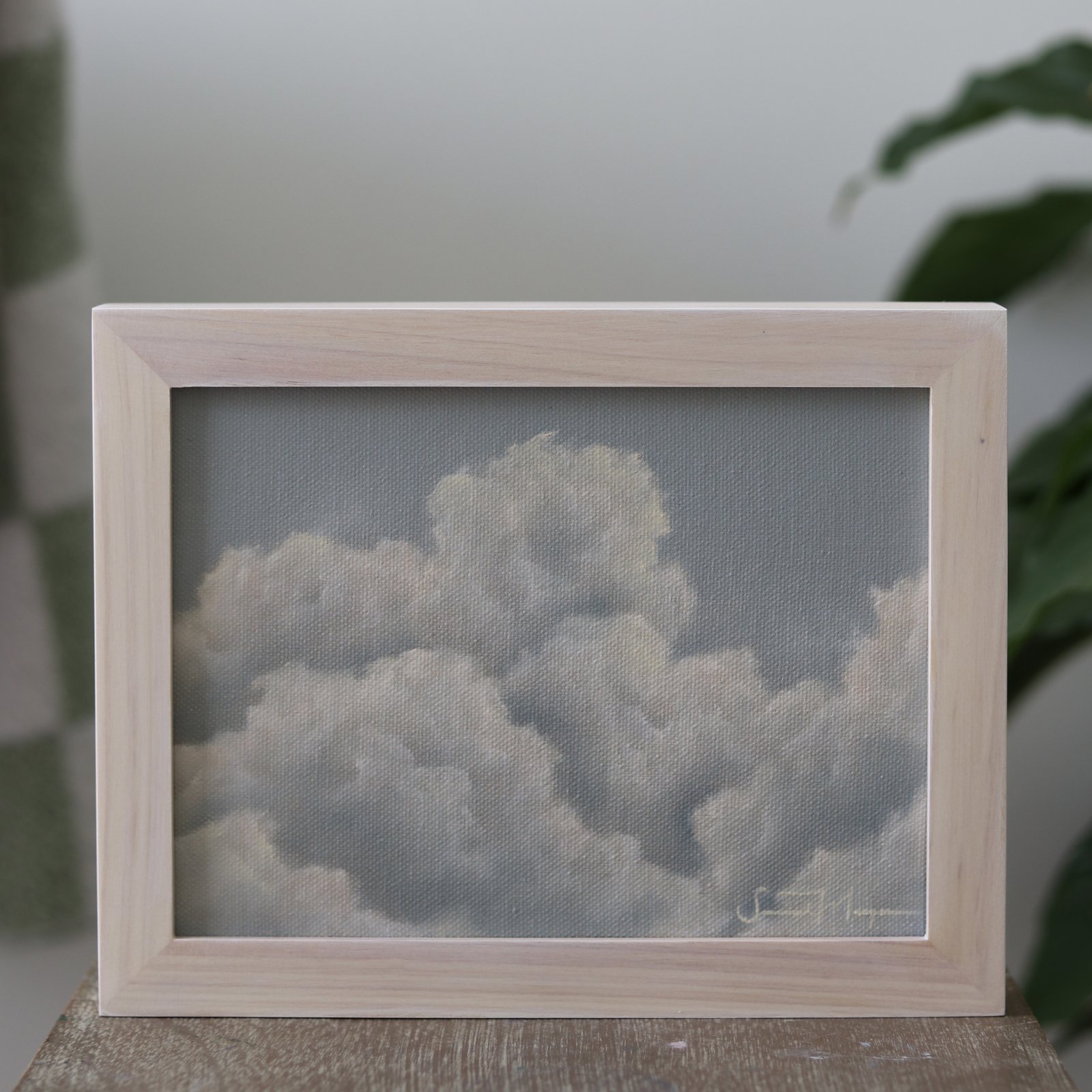 Blue Skies Series no.5, an original oil painting by Savannah Morgan