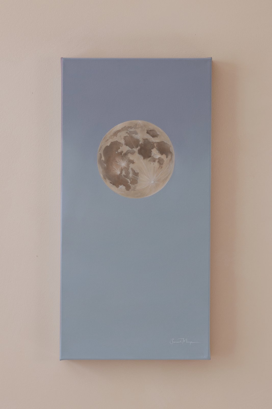 November's Moon, an original oil painting by Savannah Morgan