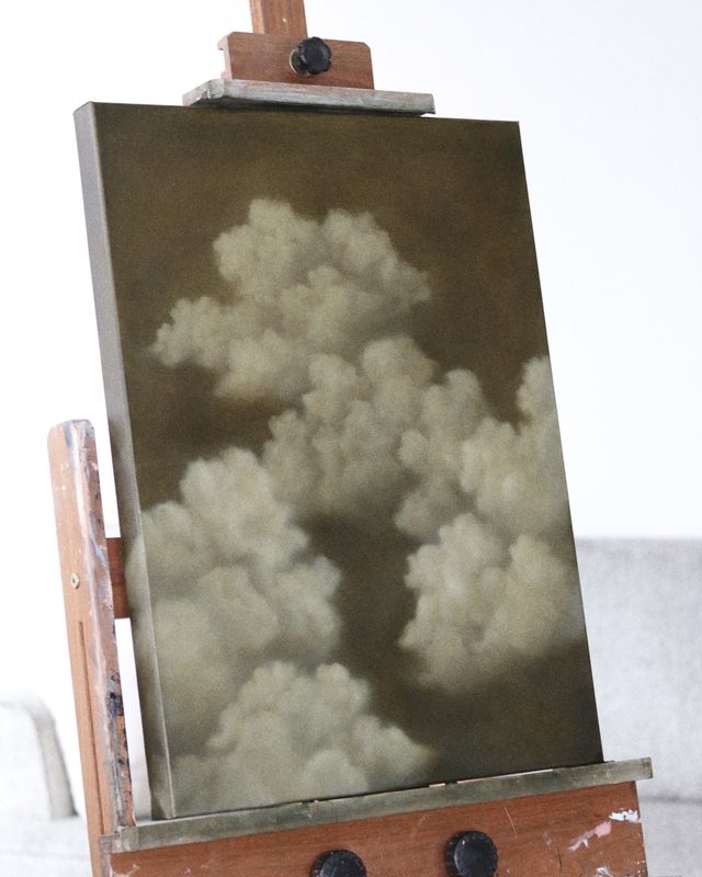 Olive Sky no.1, an original oil painting by Savannah Morgan