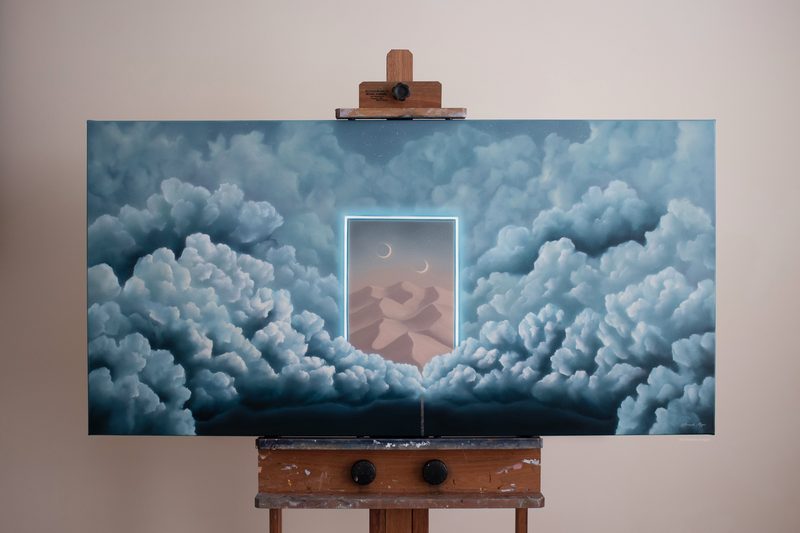 Outside of Time, an original oil painting by Savannah Morgan