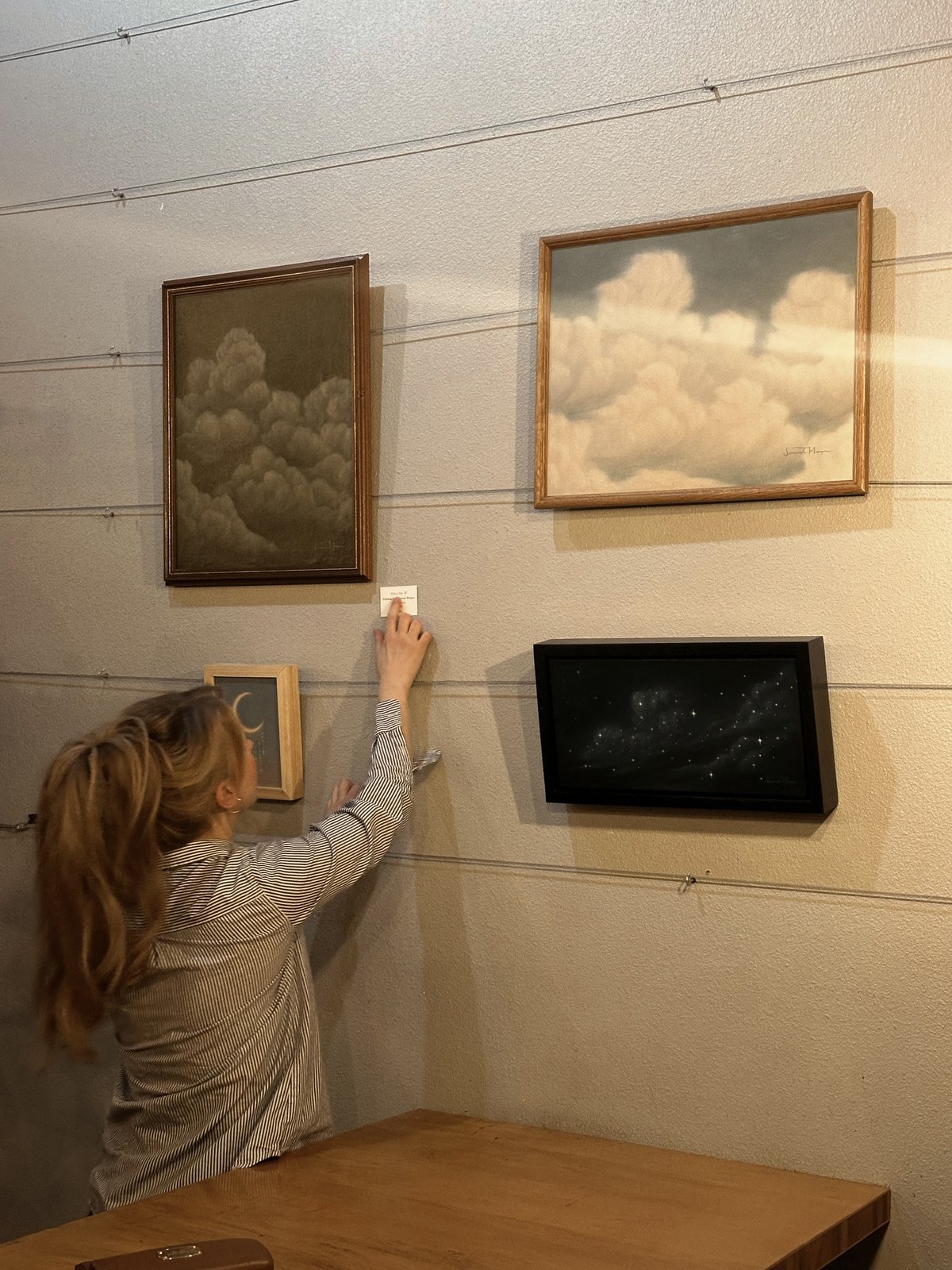Savannah Morgan paintings on display at Mugs Old Town